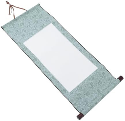 KALLORY Montaje En Rollos De Pared Colgante Sumi-e Sportero De Arte Con Pintura Caligrafía Papel Xuan Scroll Colgante Para El Arte Práctica Caligrafía