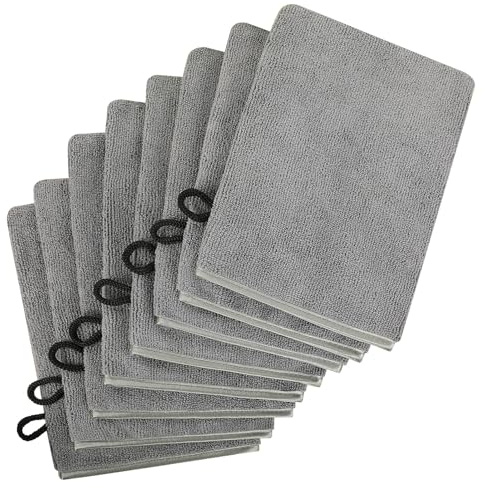 COZYMIRE Manoplas Baño en Microfibra 15 x 20 cm Guantes para Lavarse Morbidi e Assorbenti Manopole Riutilizzabili con Cordón Apto para Pieles Secas, Grasas y Sensibles 6 Piezas-019