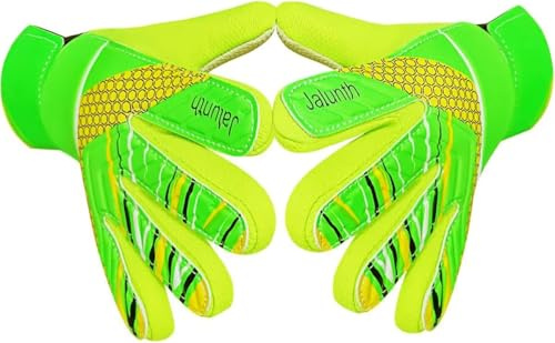 Générique Gants de Gardien de But pour Enfants et Adolescents, Gant Gardien But de Football avec Super Double Protection Adhérence Latex Absorbant, Gants De Foot Gardien Enfant pour Garçons et Filles