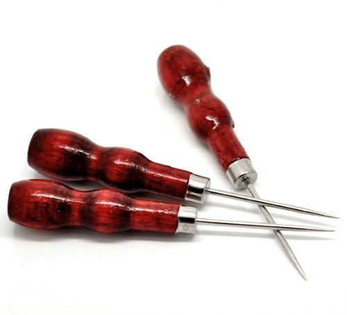 Madcowbeads.com 10 Wooden Handle Pokey Tool Prick Bead Awl