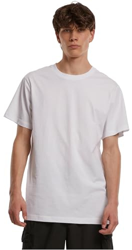 Build Your Brand T-Shirt Round Neck, White, L Uomo