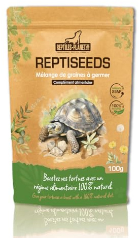 REPTILES PLANET Nourriture Reptiseeds mélange de graines à semer dans le jardin pour Tortues terrestres