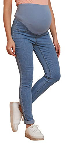 VERTBAUDET Jean de Grossesse Tregging avec Bandeau Maille Double Stone 44