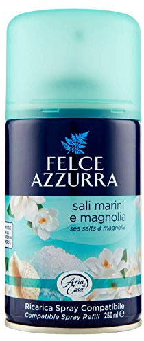 Blue Fern- Sea Salt and Magnolia Spray Air Freshener Refill for Air Freshener, Automatic Diffuser, Instant Long Scent, 250ml Diffuser Perfumers