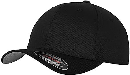 Flexfit Caps Wooly Combed Cap Delta Tartan Glen Unisex Cap Baseball XXS-XXL Basecap Mütze, XS-S, 1x Schwarz & 1x HL-Kauf Notizblock