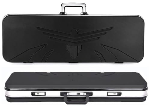 Taktischer Gewehr-Hartschalenkoffer, Gewehrkoffer, Langwaffe Koffer Mit Zahlenschlössern,Jagdkoffer Mit Innenfutter Aus Schaumstoff Flintenkoffer für Outdoor Tactical Gewehr 65cm