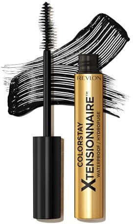 Revlon ColorStay Xtensionnaire Mascara, 2-in-1-Produkt, Serum und Mascara, sehr leichte Fasern für 2 x längere Wimpern, mit Provitamin B5, tropft nicht, 211 Black Waterproof