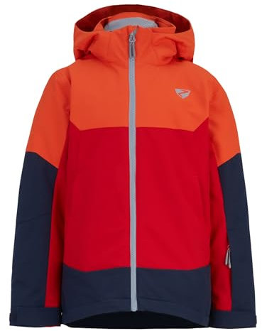 Ziener Kinder AGIMO Ski-Jacke/Winterjacke | warm, atmungsaktiv, wasserdicht, red salsa, 152