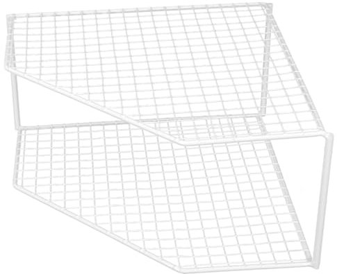 CLISPEED Corner Shelf Stand Pan Organiser Kitchen Organiser Storage Rack Plate Organiser Space-saving Design