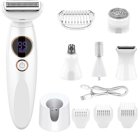 Rasoio Elettrico Donna Parti Intime, Rasoio Intimo Donna, Depilazione Intima Donna, Depilatore Corpo Donna, Epilatore Elettrico Donna Per Corpo, Ascelle, Linea Del Bikini, Sopracciglia E Naso