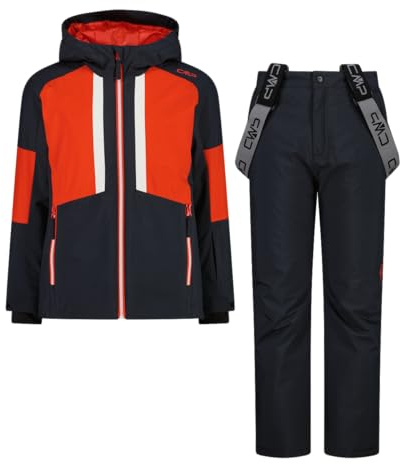 CMP Skidådräkt för barn i twill, 35W0294, Svart, 8 anni