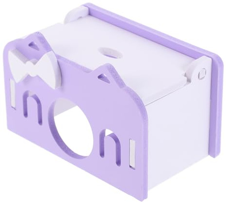TOGEVAL Nido para Hámster de PVC Resistente, Casa Pequeña Morada para Mascotas, Refugio Cómodo para Dormir y Jugar, Suministros para Roedores y Conejillos de Indias, Tamaño Pequeño, Uso