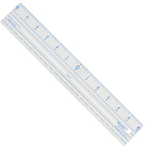 Westcott CR-12 Plastic Ruler 12-Zero Centering