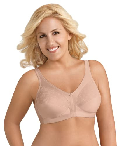 Exquisite Form Helt kvinnors blommig spets linne rem BH #5100548, Rosa beige, 105B