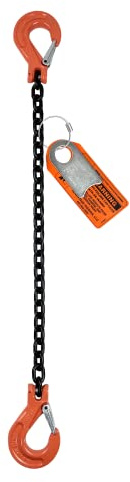 Advantage Rigging - Chain Sling - 5/16 x 6' Single Leg with Sling Hooks - Grade 100