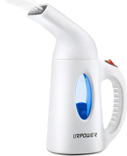 URPOWER Steamer for Clothes Steamer, Portable Handheld Garment Fabric Steamer Fast Heat-up Powerful Clothes Steamer with High Capacity for Home and Travel - Not for Abroad