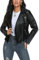 Fahsyee - Giacche da donna, in finta pelle, per moto, taglie forti, per motociclista - nero - M