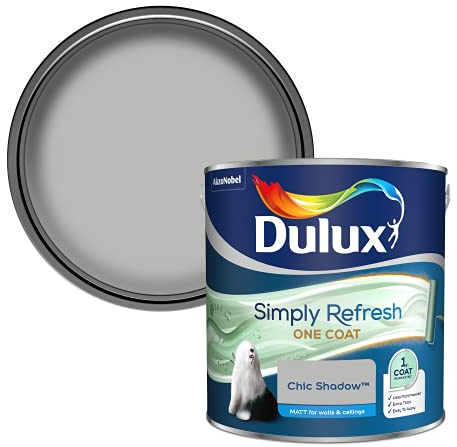 Dulux 5382894 Simply Refresh Matt Emulsion Paint, Chic Shadow, 2.5 L