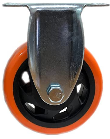 Kippen Rueda de poliuretano de 75 mm con placa fija 1642S1