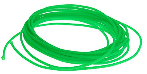 Heyiarbeit 5m/16.4ft PET Expandable Braid Cable Sleeving Flexible Wire Mesh Sleeve Fluorescent Green 3mm