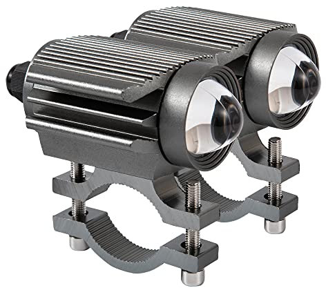 evomosa Moto Fendinebbia Faro ausiliario LED per moto faro auto ATV bianco luce di guida