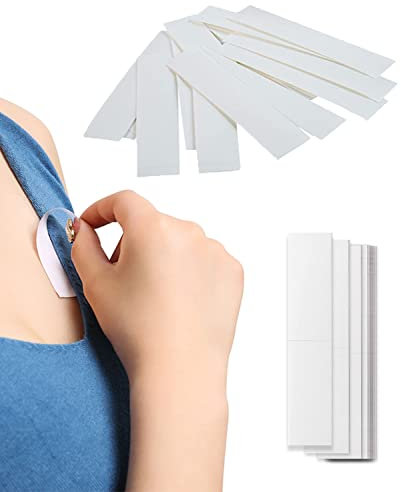 IOSPKKIO® Lot de 36 bandes de tissu étanches - Double face - Colle secrète - Soutien-gorge - Bandes sûres et transparentes - Pour une