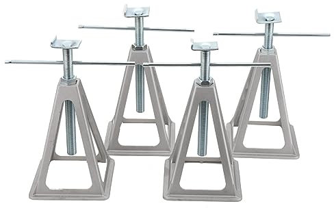 SUDEG Caravan-Unterstellbock, Wohnwagen-Stützbock,4 Stück Alu Stützbock Unterstellbock Wohnwagen bis 900 kg für Caravan Anhänger und Wohnwagen