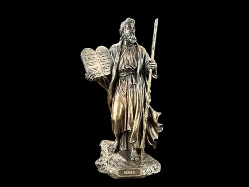 57 SPECIAL REPLICAS Statuette Decoration - MOÏSE avec LA Table des Commandements - Figurine Decoration Noel Bronze Sculpture Statue Cadeau Homme Cadeau Femme Décoration Salon