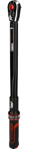KS Tools Ratschen Drehmomentschlüssel 1/2 Zoll Drehknopf ERGOTORQUEprecision 516.1542 I 40-200 Nm I Mit Doppelskala in Nm und lbf•ft I Präzisions Schraubenschlüssel