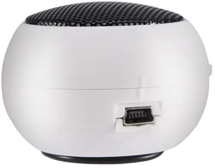 Lazmin Tragbarer Reise-Lautsprecher, Wireless-wiederaufladbarer Hamburger-Lautsprecher mit Mic Super Bass und HD-Sound für Dusche, Fahrrad, Strand, Pool (白色)