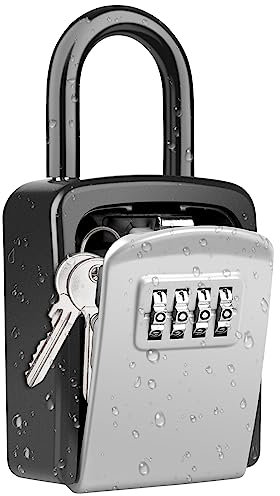 Diyife Cassetta per Chiavi con Combinazione, Cassetta Portachiavi, Cassetta di Sicurezza per Chiavi, Scatola a Chiave Impermeabile a Parete a Codice per Archiviazione Chiavi di Casa, Esterno