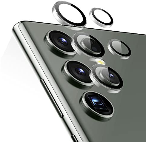 ESR Pellicola per Fotocamera di Samsung Galaxy S23 Ultra (2023), Protezioni individuali per Lenti della Fotocamera, Vetro temperato Sottile Resistente ai Graffi, Set di 5, Trasparente