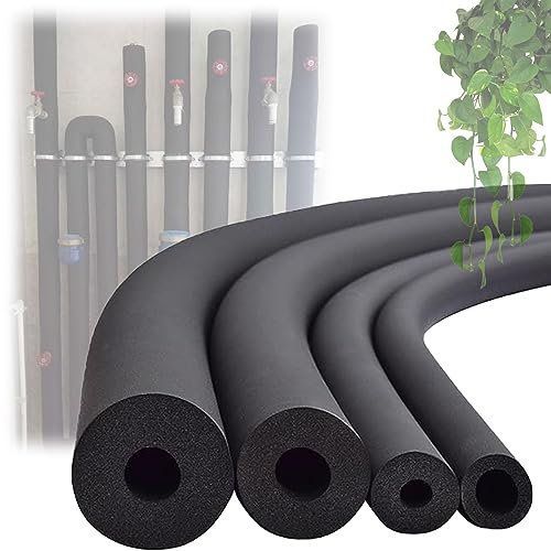 Tubi In Gommapiuma Tubolare Wall Thickness 9/15/20mm Copertura Del Tubo Di Isolamento In Gomma Flessibile ID 6-110mm Per Tubi Dell'Acqua All'aperto Supporto Impugnatura ( Size : ID25mm T9mm L1.7m )