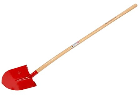 IDEALSPATEN - Made in Germany Since 1899 - Frankfurt Transport Shovel - Professional Rounded Round Nose Digging 4.25 lb - 59.5 in (Frankfurt) #IS211
