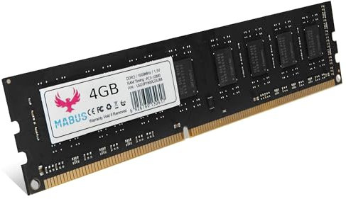 MABUS - Memoria RAM DDR3 4GB 1600MHz UDIMM para PC de Escritorio (PC3-12800)