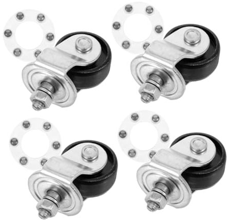 Mobestech 4stücke Lenkrollen Für Wagenheber Ersatzräder Für Anhängerwagenheber Schwerlast-lenkrollen Aus Stahl Tonnen-wagenheber