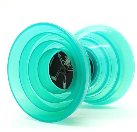 SkillAddicts - Diabolo in gomma resistente, qualsiasi livello di abilità, include app per imparare i trucchi, colore: foglia di tè