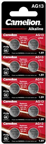 Camelion 12001013 Plus Alkaline Knopfzelle (AG13, LR44, LR1154, 357, 10er Blister)