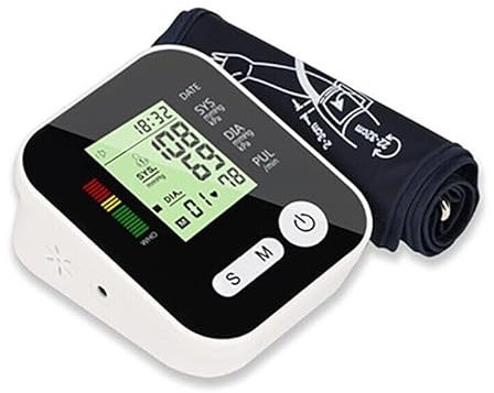 High Blood Pressure Monitors Large Cuff CE Approved UK Blood Pressure Machine for Home Use-Digital Automatic BP Monitor Blood Pressure Upper Arm Intellisense 180 Memory (Black)