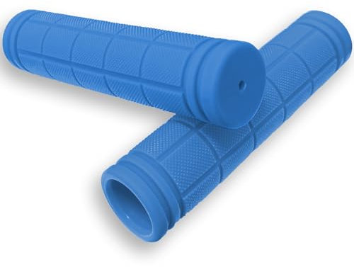 FRSOHEWIN Cykelhandtag, för styre, ergonomiska cykelhandtag i gummi, för MTB, stadscykel och mountainbike, 1 par, 120 mm, blå