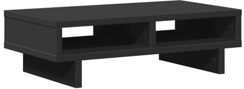 vidaXL Skärmställ svart 50x27x15 cm konstruerat trä