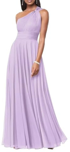 Vestidos de dama de honor de gasa para mujer, sin tirantes, formal, vestidos de fiesta de noche, vestidos de cóctel, talla grande, Lila, 42