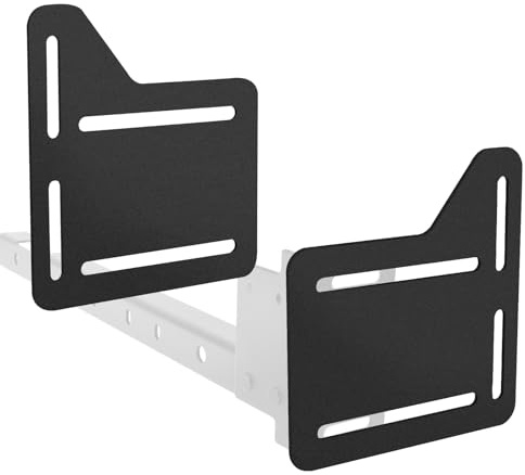VANROUG 2 Pcs Bed Frame Brackets for Headboard, Bed Frame Adapter Connector, Bed Modification Plate, Bed Frame Conversion Kit, Headboard Attachment Bracket kit for Queen, King and Full Size Beds