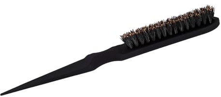 Keenso Spazzola per Cotonare, Spazzola per Capelli Ergonomica con Manico a Coda per lo Styling, Perfetta per Pettinare la Schiena e Sollevare i Capelli, Ideale per le Donne e gli Eventi Serali (BLACK)