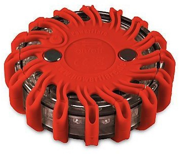 Powerflare rött batteri LED-signalljus