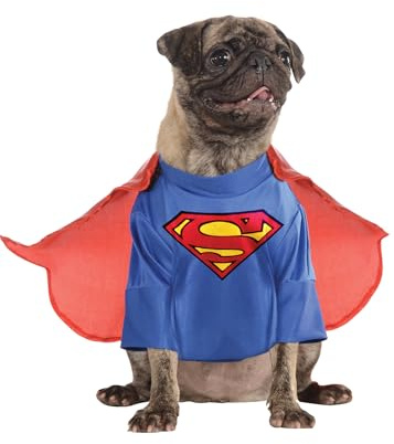 Rubies unisex vuxen 580283 officiell Rubie s DC Comic Superman husdjur hund kostym superhjälte gåva stor hund storlek XXXL, flerfärgad, XXL UK