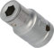 BRILLIANT TOOLS BT022907 Adattatore inserti da 1/2 per 1/4 [Powered by KS TOOLS]