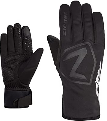 Ziener Herren DAQUA Fahrradhandschuhe, Winter |wasserdicht, Soft-Shell, gepolstert, Black, 9.5