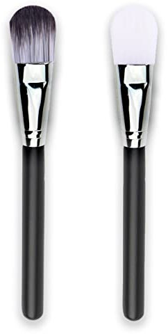 IZyufan 2 Pezzi Pennello per Fondotinta, Pennelli da Trucco per Fondotinta, Pennello Professionale per Fondotinta, Adatto per Strumenti di Trucco Professionale del Viso