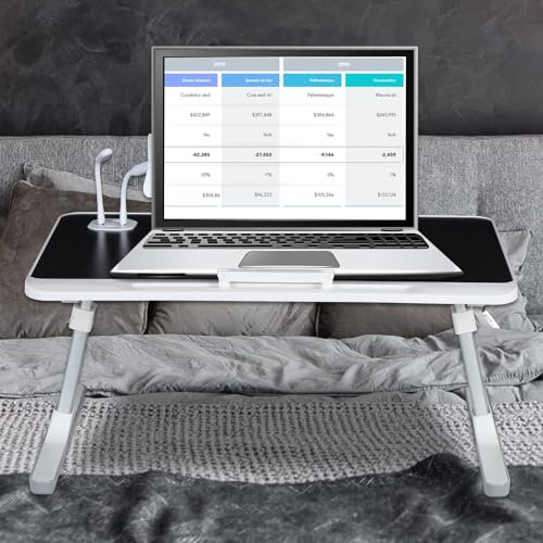 gibxiyza knäskrivbord laptopbord sängbricka laptopstativ för säng dator skrivbord höjd vinkel justerbart skrivbord bärbart skrivbord fällbart bord för säng soffa soffa arbete skrivning ritning äta